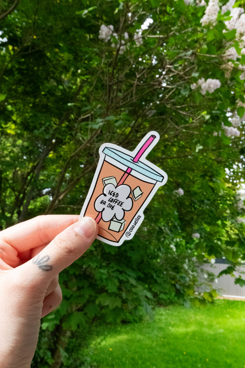 Sticker • Iced coffee