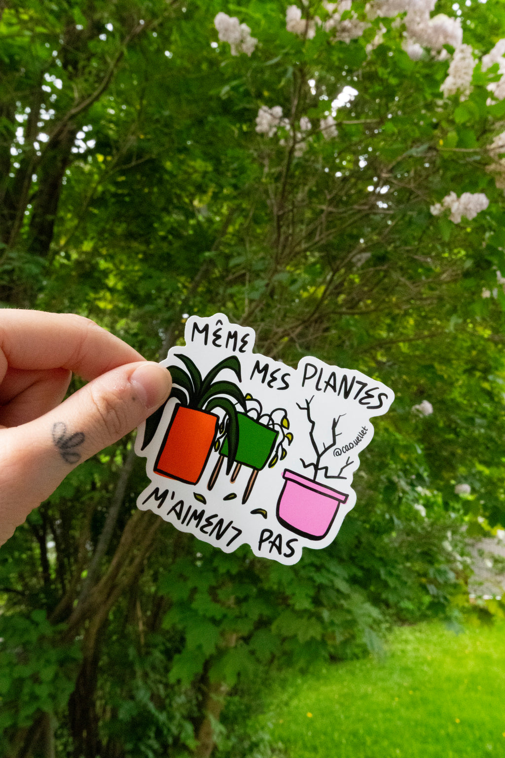 Sticker • Mes plantes m'aiment pas