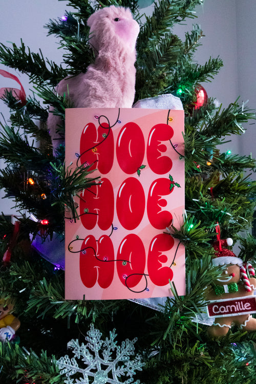 Carte de Noël · Hoe Hoe Hoe