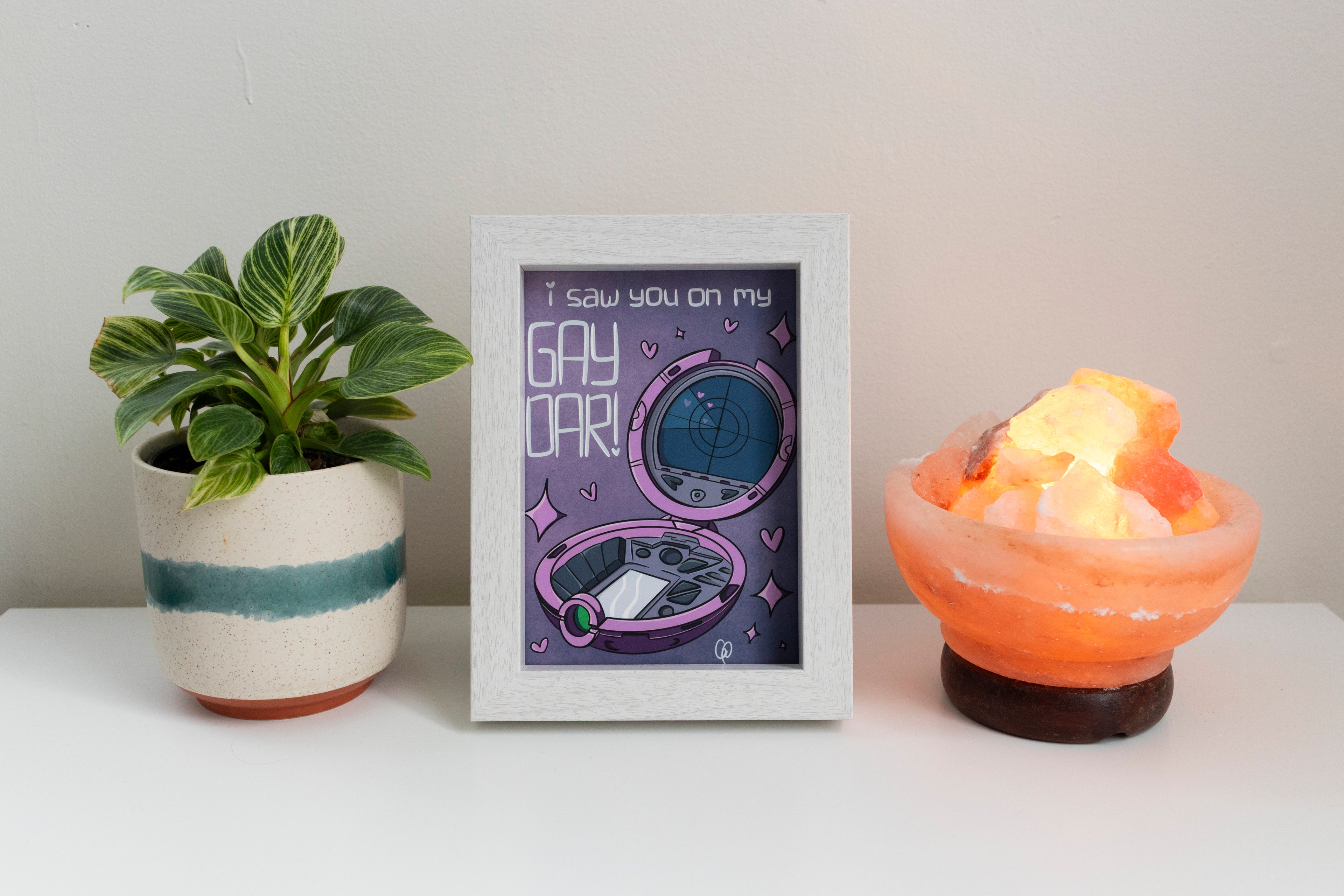 Print • I saw you on my gaydar